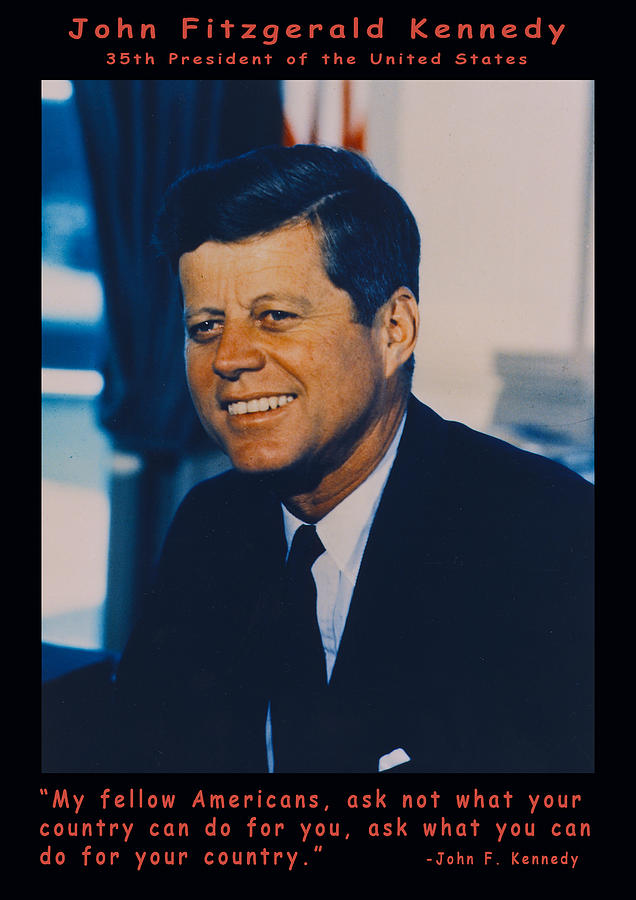 JFK John F Kennedy Digital Art by Official White House Photo