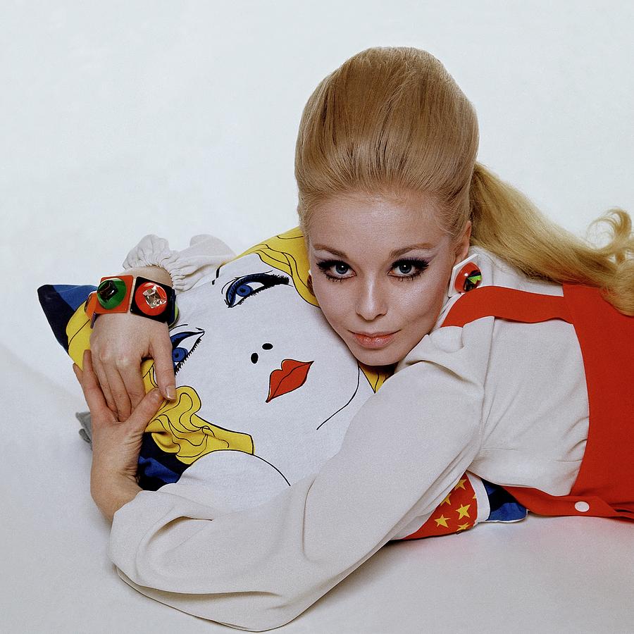 Jill Haworth With A Cushion. is a photograph by Bert Stern which was upload...