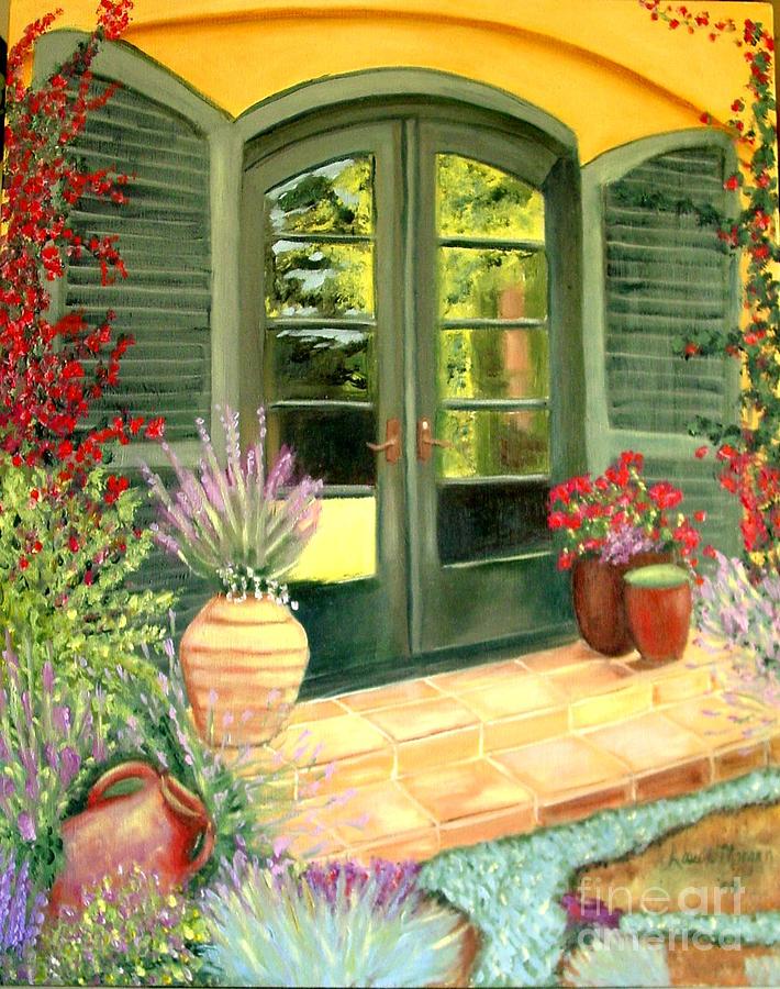 Jills Patio Painting by Laurie Morgan
