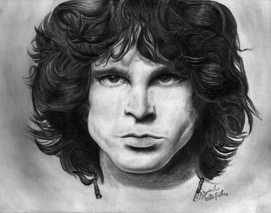 Jim Morrison Drawing - Jim by Alessandro Della Pietra