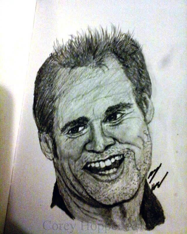 Jim Carrey Drawing by Corey Hopper