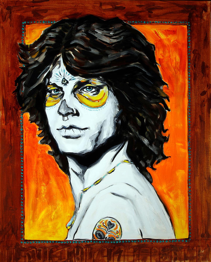 Jim Morrison Painting - Jim Morrison Day of the Dead by Jennifer Cahoon