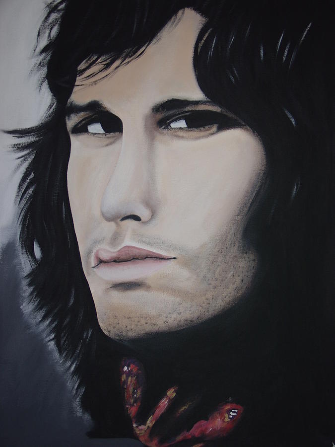 Singer Painting - Jim Morrison by Dean Stephens