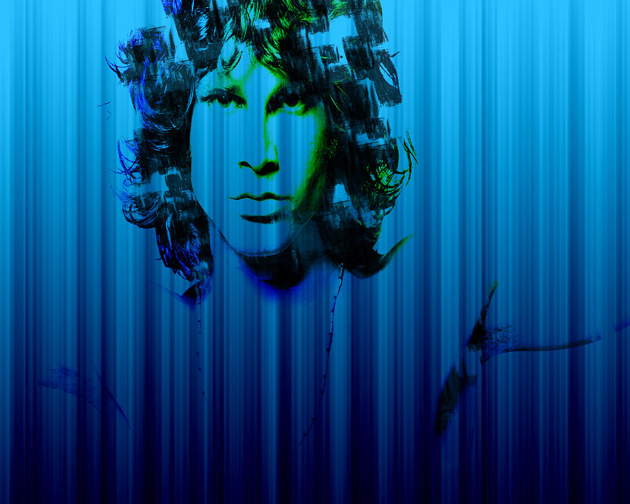 Rock And Roll Digital Art - Jim Morrison by Gary Neal