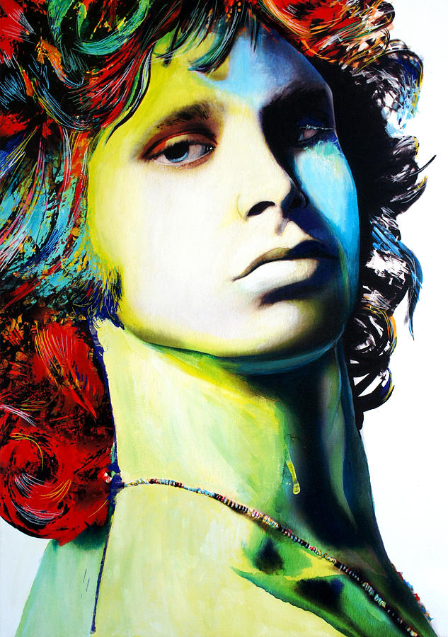 Music Painting - Jim Morrison by Isabel Salvador