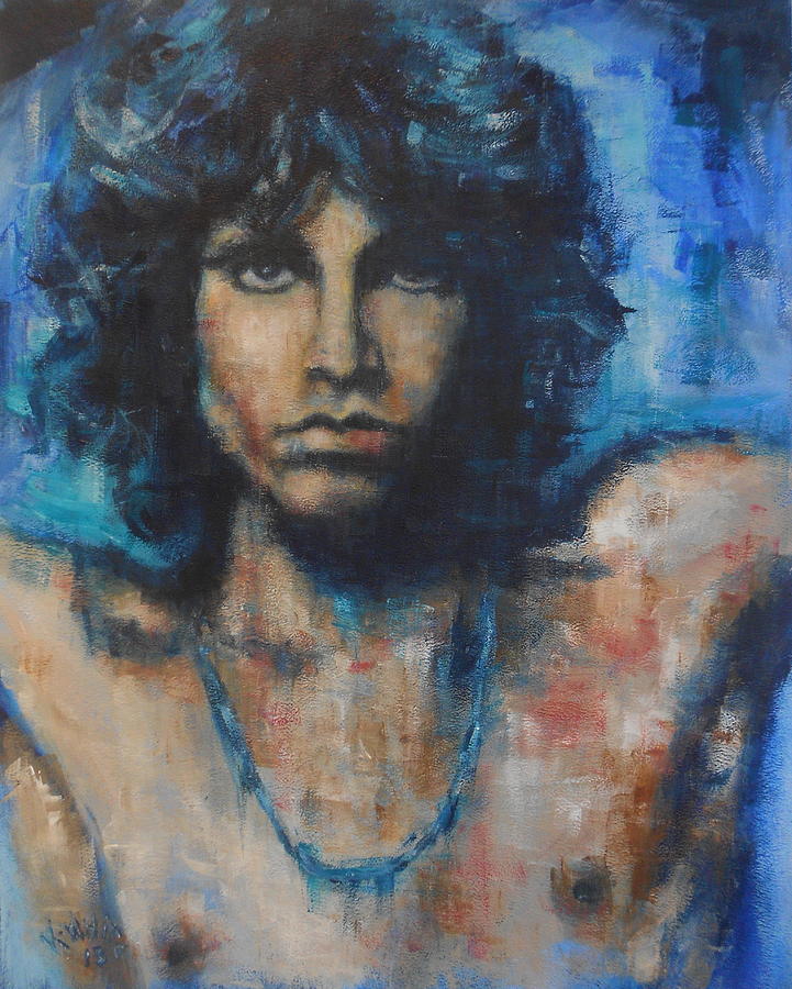 Jim Morrison Painting by Karen White