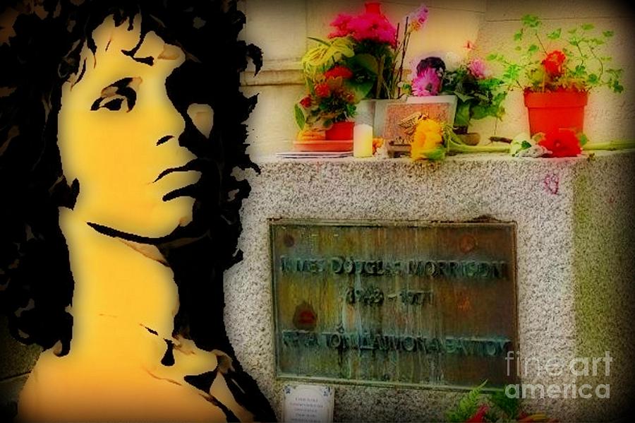 Jim Morrison Photograph - Jim Morrison Memorial by John Malone