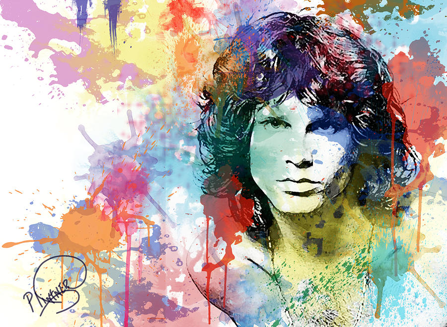 Jim Morrison Digital Art by Patricia Lintner