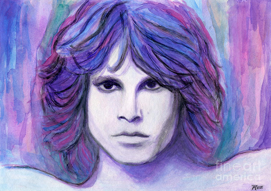 Jim Morrison Painting by Roz Abellera
