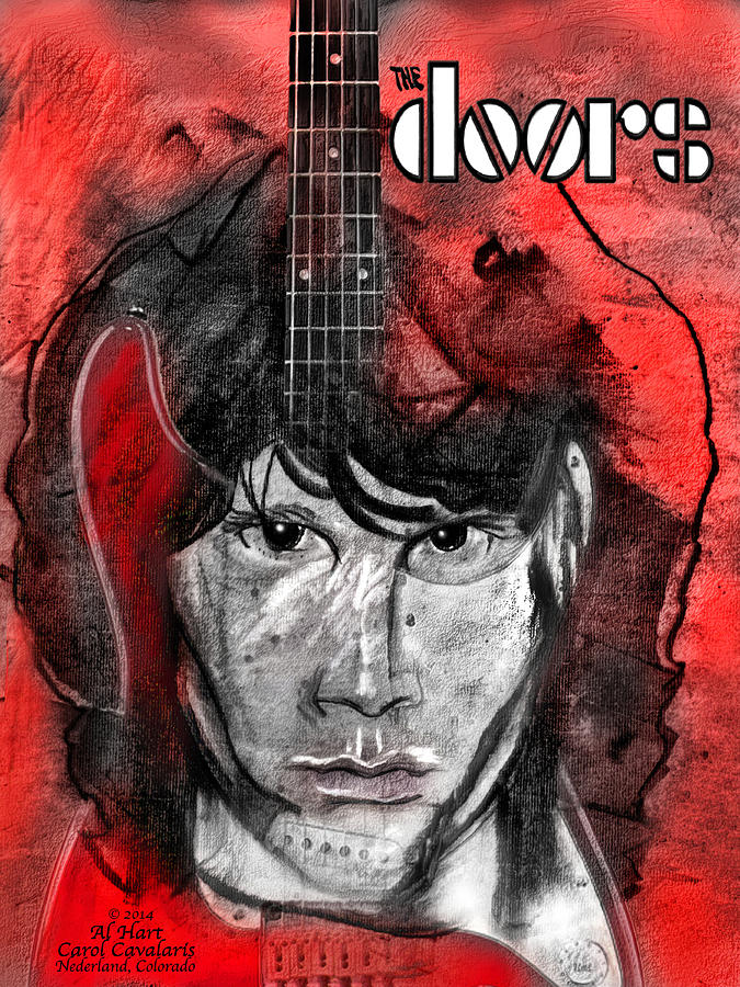 Jim Morrison - The Doors Mixed Media by Carol Cavalaris