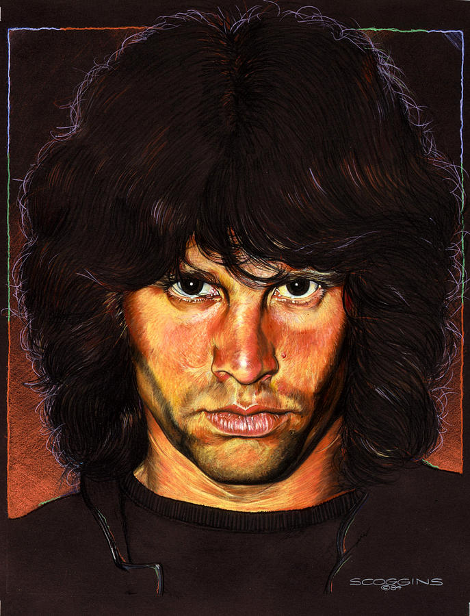 Jim Morrison Painting - Jim Morrison by Timothy Scoggins