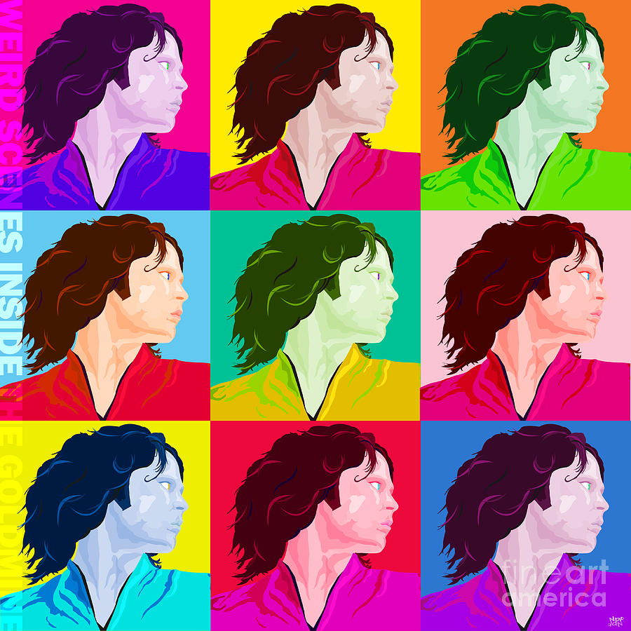 Music Painting - Jim Morrison Weird Scenes by Neil Finnemore