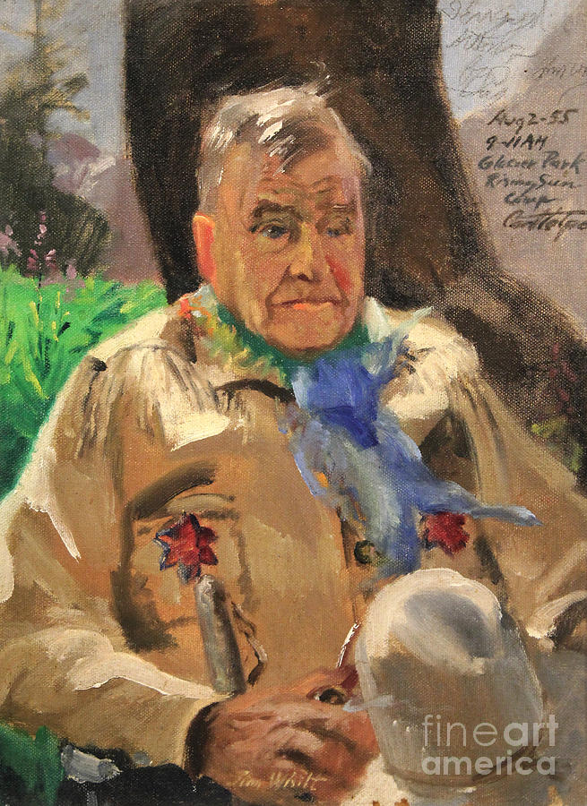 Jim Wilt - Mountain Poet Painting by Art By Tolpo Collection