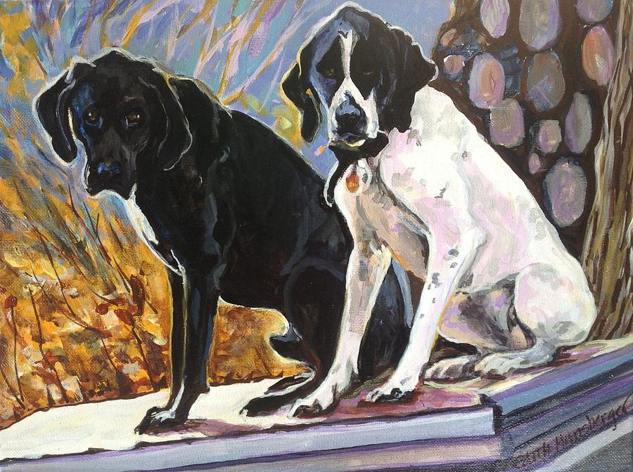 Jimbo and Frannie Painting by Edith Hunsberger