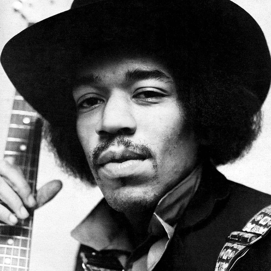 Jimi Hendrix 1967 Guitar - square is a photograph by Chris Walter which was u...