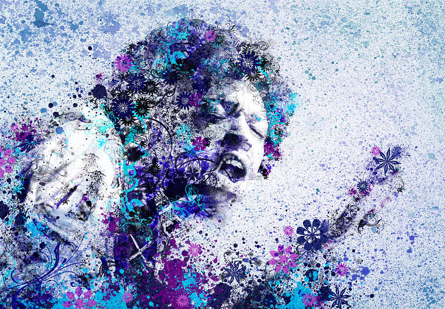 Jimi Hendrix 2 Painting by Bekim M