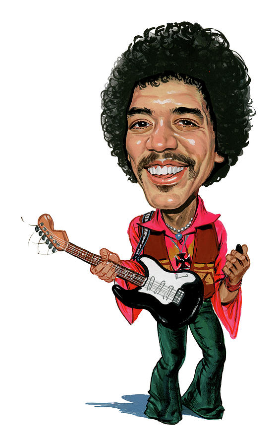 Jimi Hendrix Painting - Jimi Hendrix by Art  