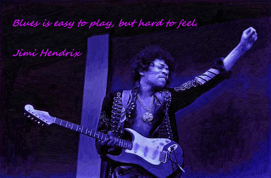 Jimi Hendrix BLUES II Photograph by Robert Rhoads