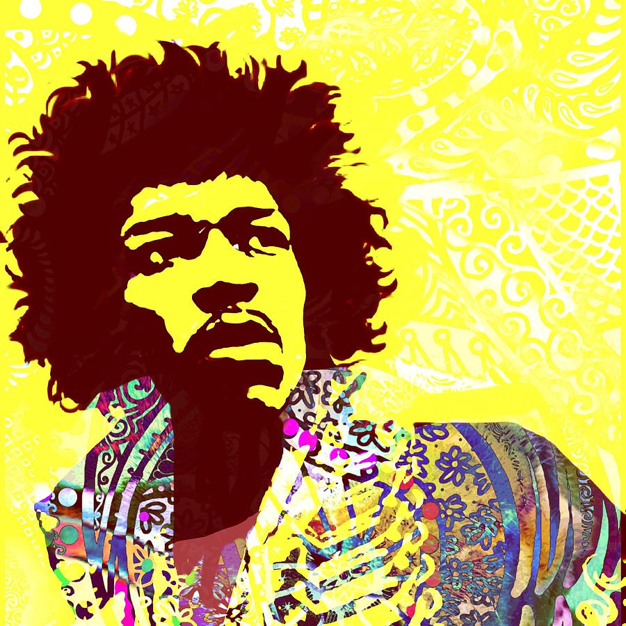 Jimi Hendrix Digital Art - Jimi Hendrix by Cindy Edwards