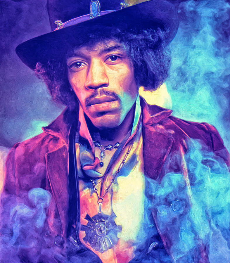 Jimi Hendrix Painting by Dominic Piperata