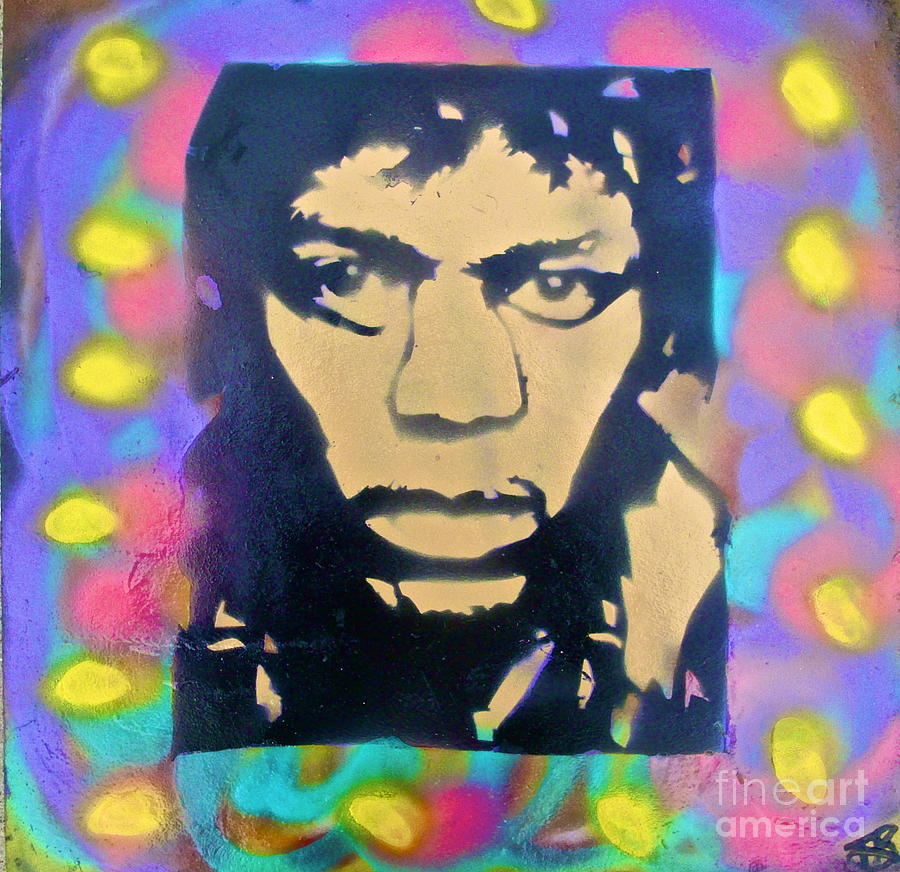 Jimi Hendrix Squared Painting