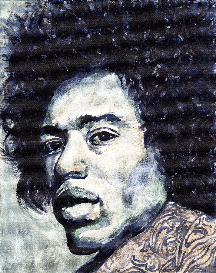 Jimi Hendrix Painting by Tom Roderick