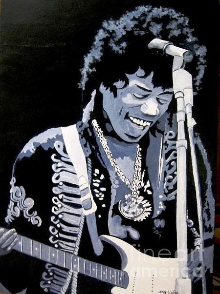 Jimi Painting by Jerry Walker