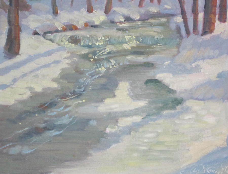 Jimmies Brook Painting by Len Stomski
