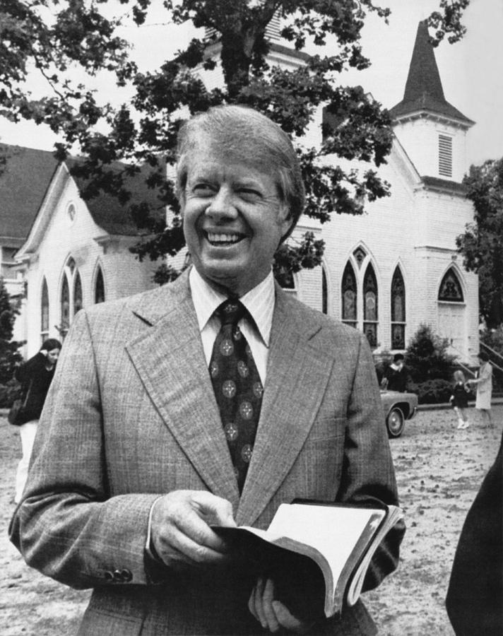 Jimmy Carter Holding His Bible Photograph by Underwood Archives