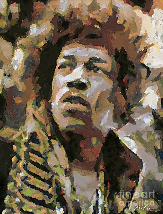 Jimmy Hendrix Painting by Dragica  Micki Fortuna