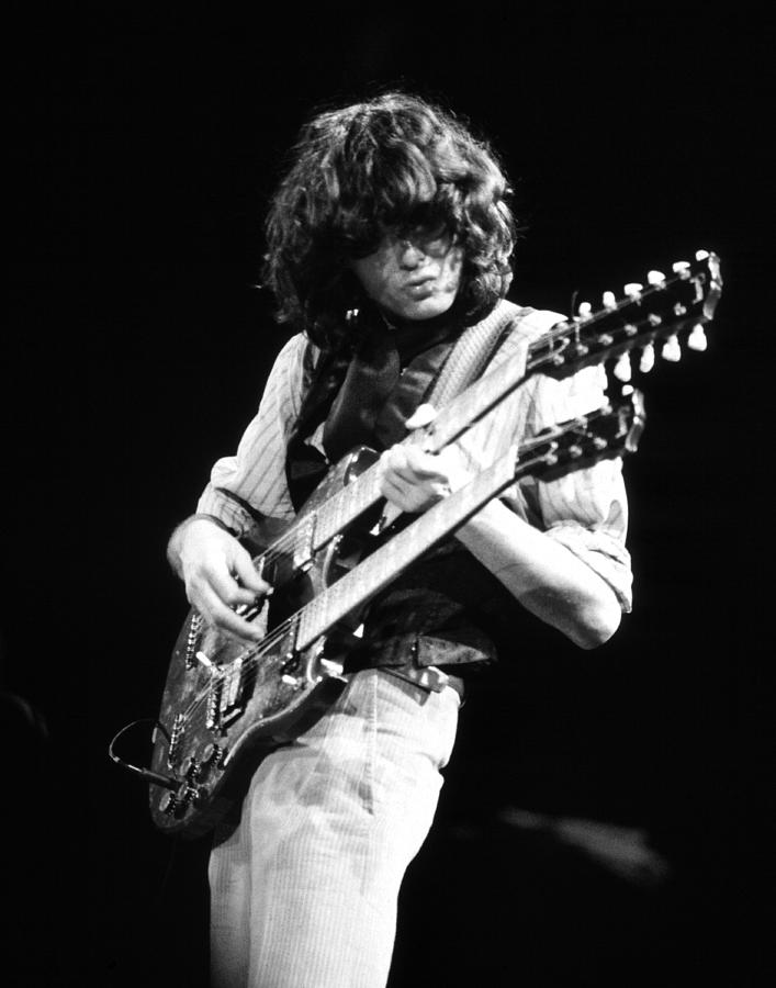 Jimmy Page Photograph - Jimmy Page 1983 by Chris Walter