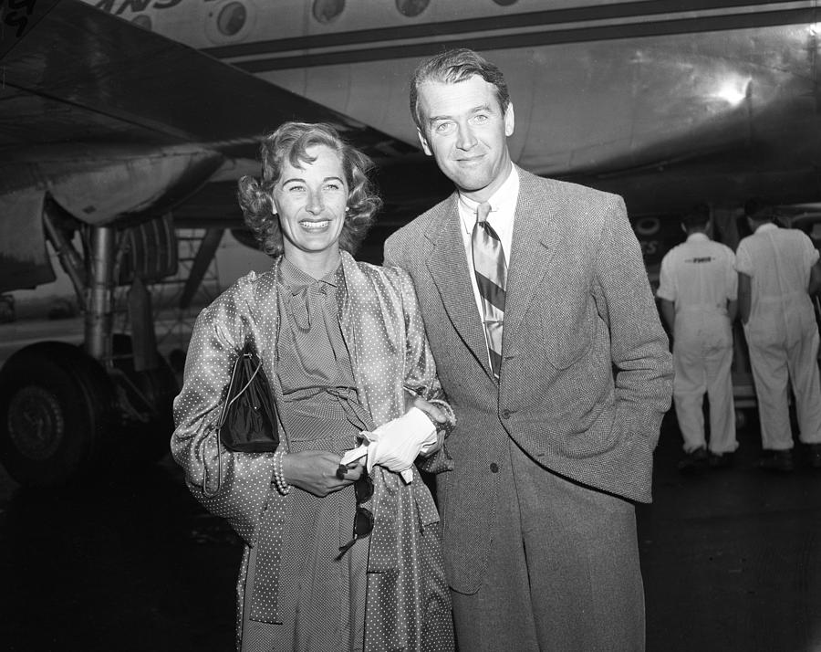 Jimmy Stewart and Wife Photograph by Retro Images Archive