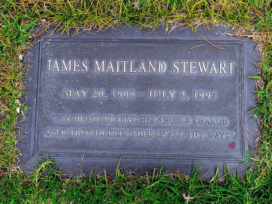 Jimmy Stewart Grave Photograph by Jeff Lowe