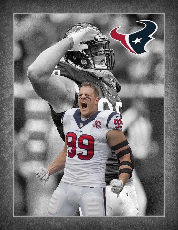 Jj Watt Texans Photograph by Joe Hamilton - Pixels