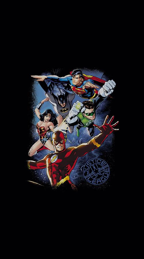 Jla - Galactic Attack Color Digital Art by Brand A