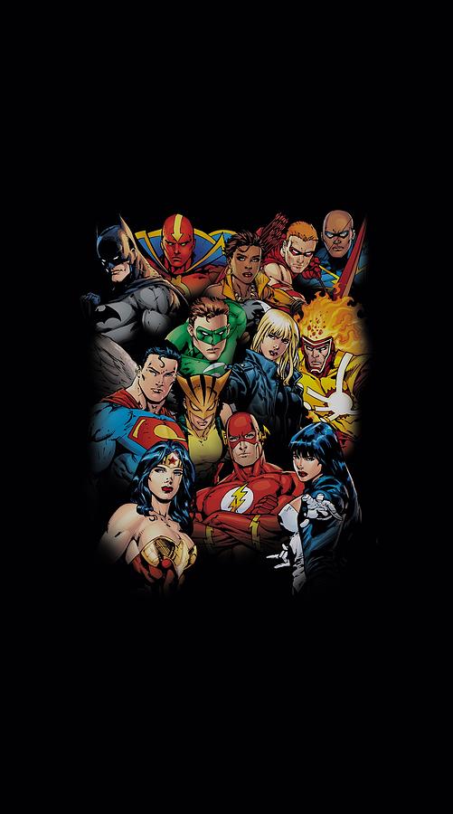 Jla - The Leagues All Here Digital Art by Brand A