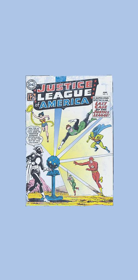 Justice League Of America Digital Art - Jla - Vintage Cover 12 by Brand A