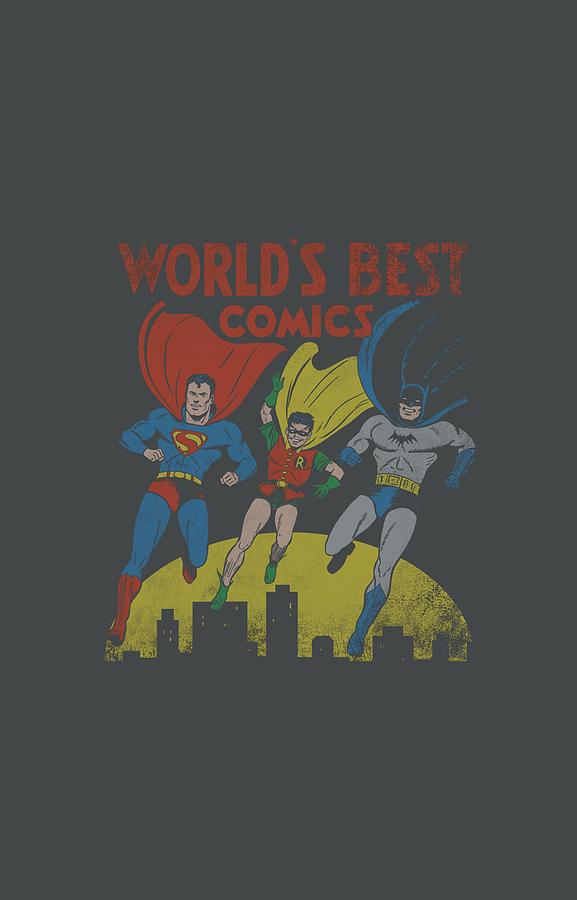 Justice League Of America Digital Art - Jla - Worlds Best by Brand A