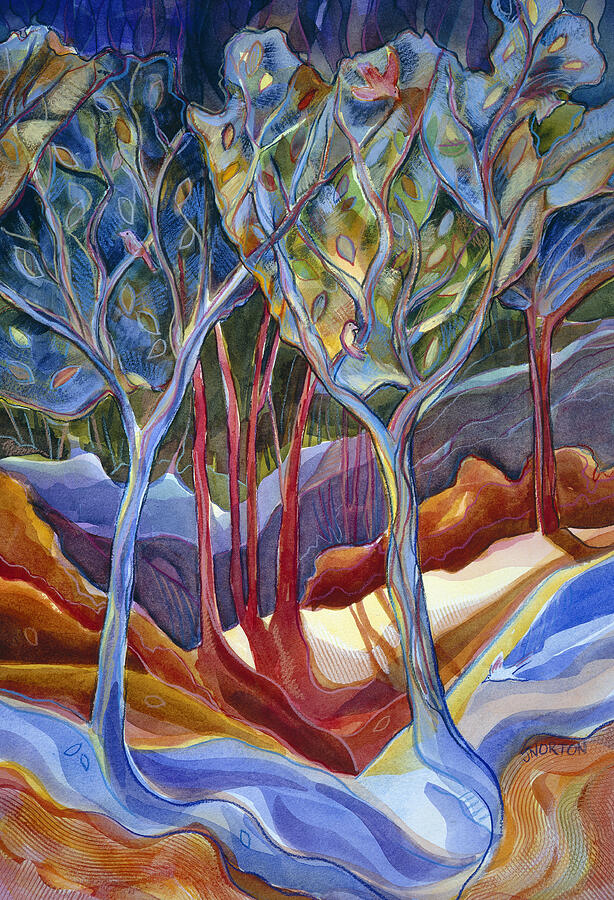 Tree Painting - Shelter 2 by Jen Norton