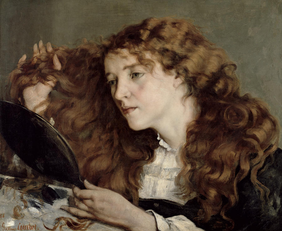 Portrait Painting - Jo the Beautiful Irish Girl by Gustave Courbet