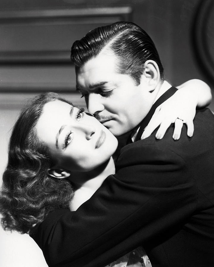 Joan Crawford Photograph - Joan Crawford and Clark Gable by Silver Screen