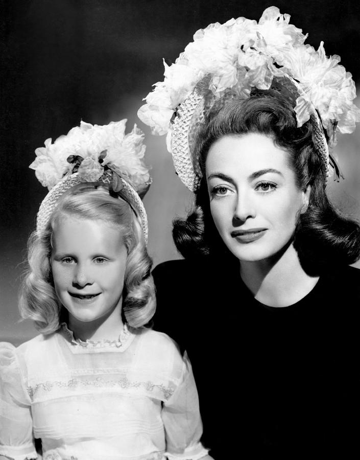 Joan Crawford, Right, And Her Daughter Photograph by Everett