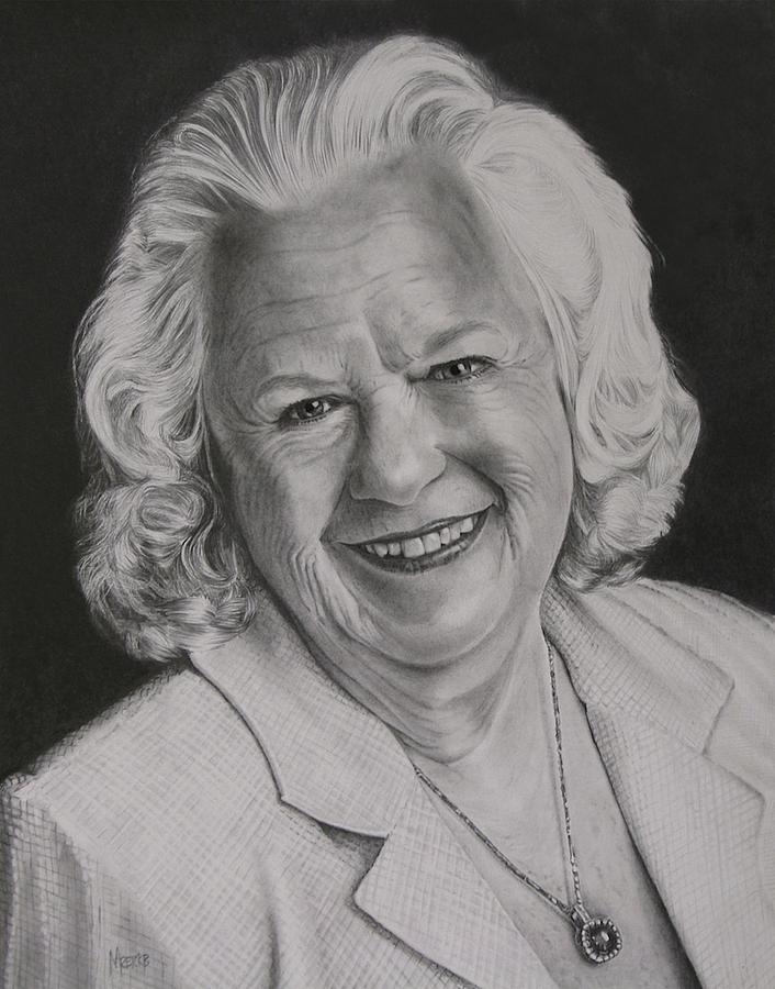 Joan Donna Austin Drawing by Mark Treick