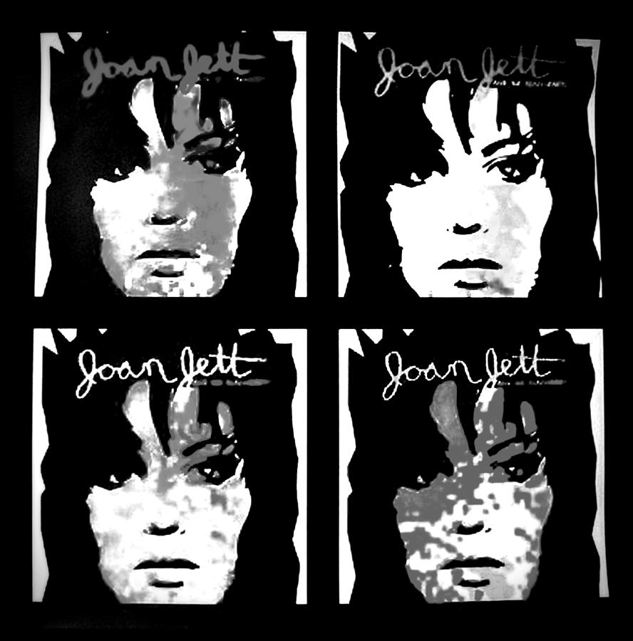 Joan Jett Digital Art By Cat Jackson Fine Art America