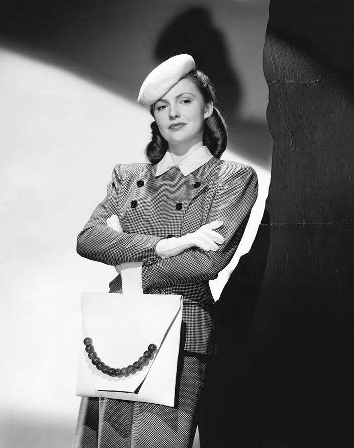 Joan Leslie With Handbag Designed Photograph by Everett - Fine Art America