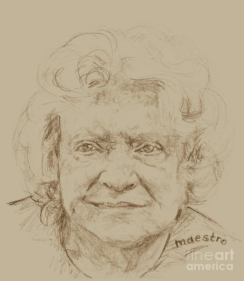 Joan Drawing by PainterArtist FIN