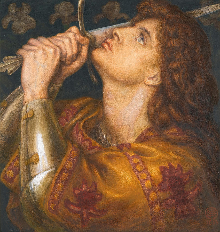 Dante Gabriel Rossetti Painting - Joan of Arc by Dante Gabriel Rossetti