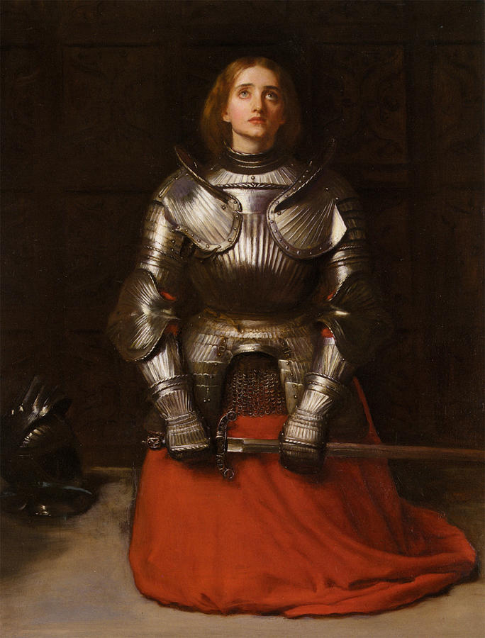 John Everett Millais Digital Art - Joan Of Arc by John Everett Millais