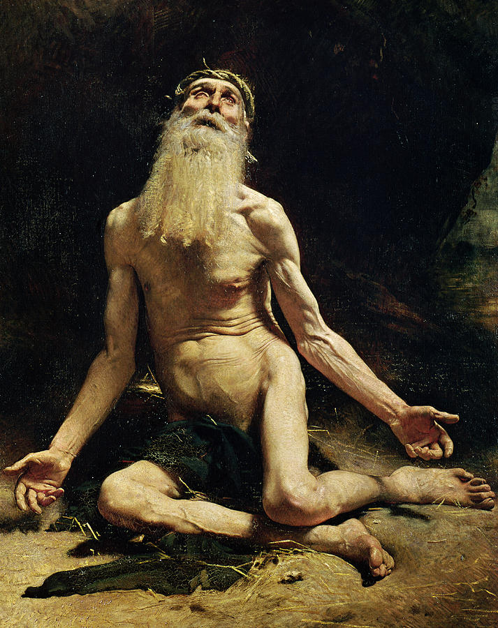 Nude Painting - Job by Leon Joseph Florentin Bonnat