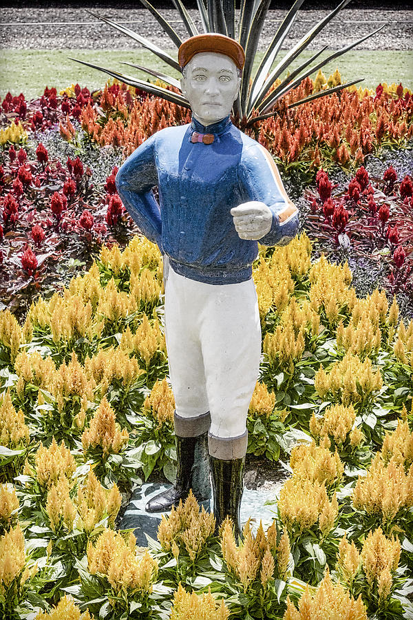 Jockey Garden Statue Digital Art by Photographic Art by Russel Ray Photos